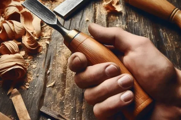 Afilado de herramientas de tallado en madera con limas