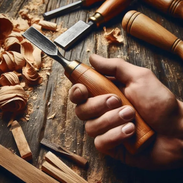 Afilado de herramientas de tallado en madera con limas