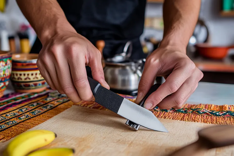 guía paso a paso para afilar cuchillos de cocina con limas, técnicas efectivas