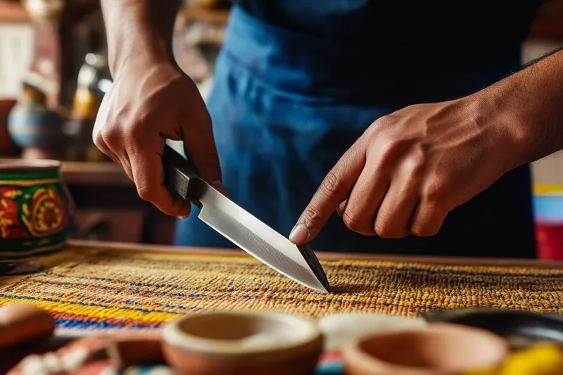 Guia paso a paso para afilar cuchillos de cocina con limas